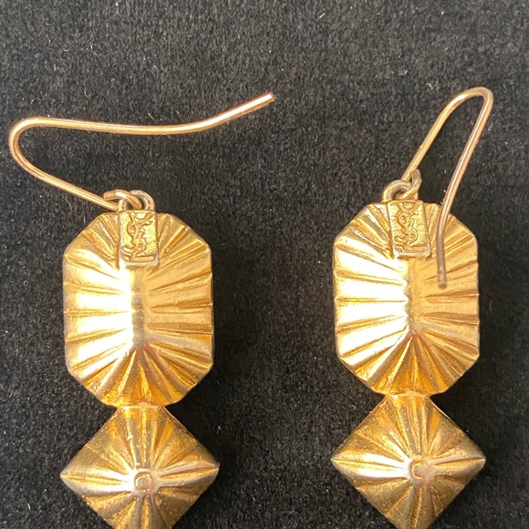 Vintage YSL cubist pendant earrings - Picture 6 of 6